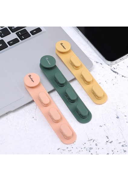 USB Kablo Düzenleyici Yönetim Klipleri / Kablo Yöneticisi Kablo Tutucu Şarj Veri Hattı Masura Sarıcı Kendinden Yapışkanlı Kanca (Yurt Dışından)