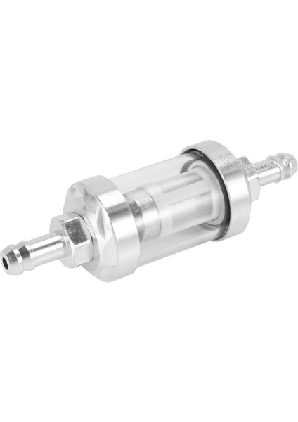 Üniversal Krom Cam Yakıt Benzin Ham Petrol Hat Içi Filtre 5/16 (Yurt Dışından)