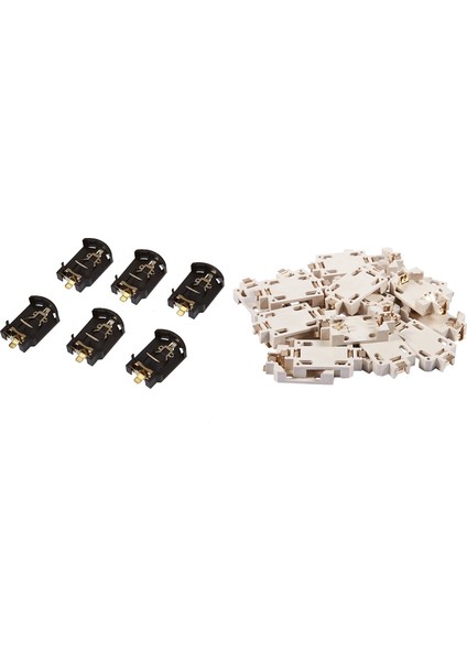 26 Adet Plastik Muhafaza CR2032 Düğme Hücre Kaynağı Soket Tutucu Kılıf - 6 Adet Kahverengi ve 20 Adet Beyaz, Aurum (Yurt Dışından) fiyatları