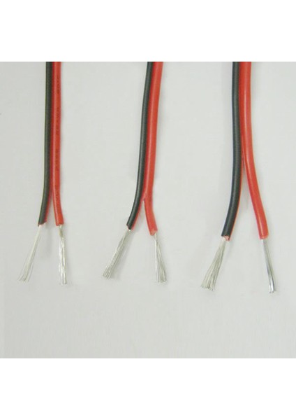 Metre Başına 20 Gayar Kırmızı Siyah Zıp Tel Awg Kablo Güç Topraklı Telli Bakır Araba (Yurt Dışından)