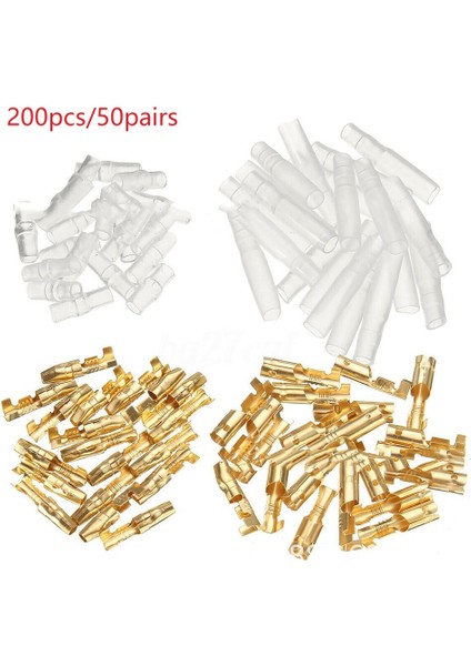 【ayak Koltuk】 200X Erkek Dişi Mermi Konnektörü 3.9-4.0mm Terminaller Soket Izolatör Kolu - (Yurt Dışından)