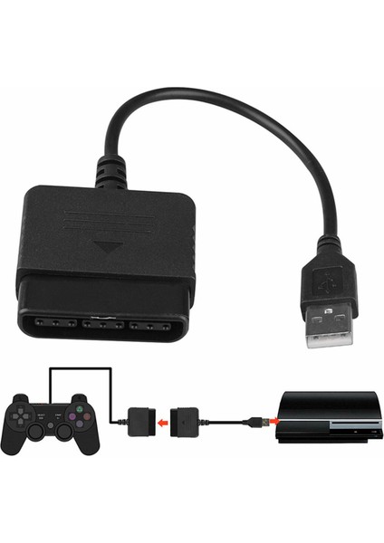 Ps2 - Ps3 Denetleyici Adaptörü Için Playstation 2 - Pc Için USB Kablosu Playstation3 (Yurt Dışından)
