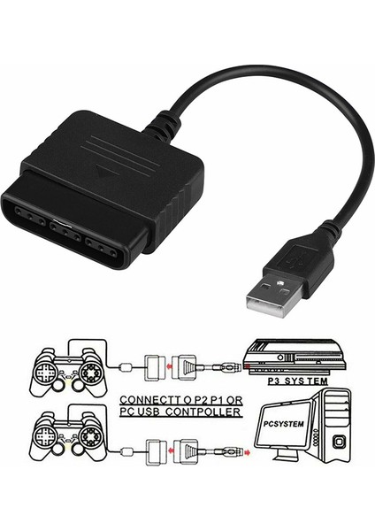Ps2 - Ps3 Denetleyici Adaptörü Için Playstation 2 - Pc Için USB Kablosu Playstation3 (Yurt Dışından)