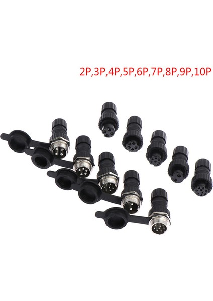 QL16 Su Geçirmez Havacılık Fişi 2/3/4/5/6/7/8/9/10PIN Kaynaklı Konnektör Soketi (Yurt Dışından)