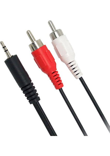 1.2m 3.9 Feet 3.5mm Fiş Jakı - 2rca Erkek Ses Kablosu Ayırıcı Telefon - Hoparlör (Yurt Dışından)