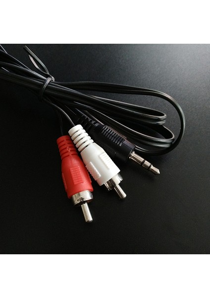 1.2m 3.9 Feet 3.5mm Fiş Jakı - 2rca Erkek Ses Kablosu Ayırıcı Telefon - Hoparlör (Yurt Dışından) fırsatları
