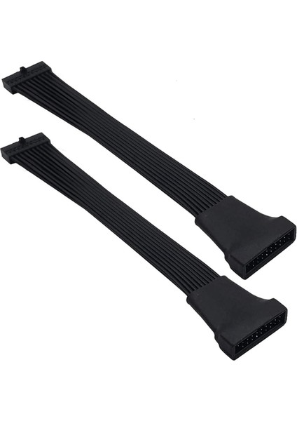 Motherd Için Küçük Mini USB 3.0 19/20 Pin Dahili Uzatma Başlık Adaptör Kablosu 4.7 Inç (2 Paket) (Yurt Dışından)