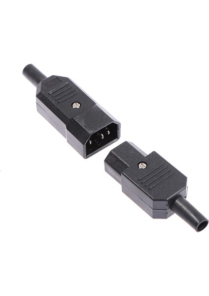 Kablo Fiş Konnektörü 10A 250V Dişi&erkek Fiş Güç Konektörü 3 Pin Ac Soket (Yurt Dışından) fırsatları