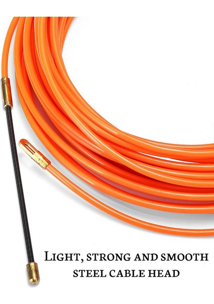 4mm 20 Metre Turuncu Kılavuz Cihazı Naylon Elektrik Kablosu Itme (Yurt Dışından)