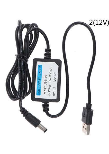 USB Şarj Güç Arttırma Kablosu Dc 2.1x5.5mm 5V - Dc 9V/12V 1A Yükseltme Kablosu (Yurt Dışından) fiyatları
