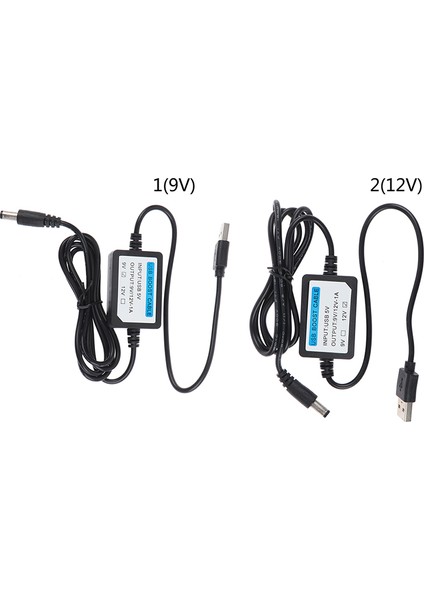 USB Şarj Güç Arttırma Kablosu Dc 2.1x5.5mm 5V - Dc 9V/12V 1A Yükseltme Kablosu (Yurt Dışından) modelleri