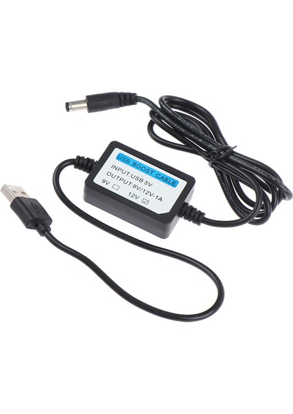 USB Şarj Güç Arttırma Kablosu Dc 2.1x5.5mm 5V - Dc 9V/12V 1A Yükseltme Kablosu (Yurt Dışından) indirimleri