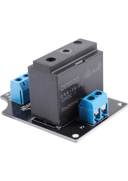 Arduino Için 12VDC 20A 250VAC 1 Kanal G4A-1A-PE Omron Katı Hal Röle Modülü (Yurt Dışından)