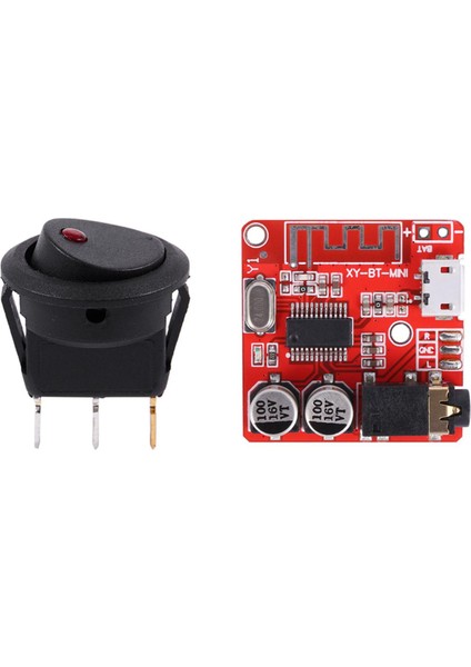 12 V LED Inverter Sallanan Rocker Anahtarı On-Off Araba Hoparlör ile Tekne Için Ses Amplifikatör Devre Stereo Alıcı Modülü (Yurt Dışından)