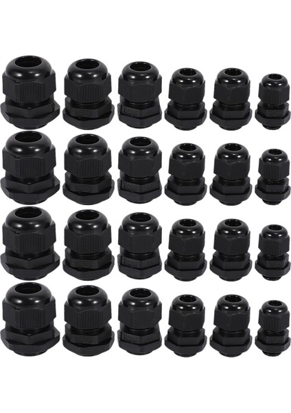 24 Adet Plastik Su Geçirmez Ayarlanabilir 3,5 - 13MM Kablo Rakoru Bağlantıları, Pg7, Pg9, PG11, PG13.5, PG16, 24'lü Paket (Yurt Dışından) fiyatları