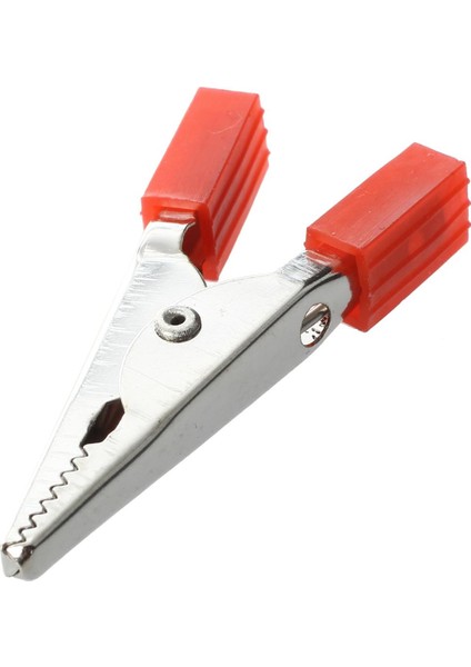 10X Astar Kumaş Timsah Klipsi Test Kurşunu Timsah Klipsi Siyah Kırmızı 1.8 (Yurt Dışından)