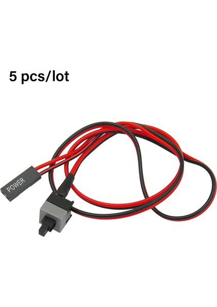 Adet 50 cm 2 Pin Sw Pc Güç Kablosu Açma/kapama Düğmesi Bilgisayar Kasası Anahtarı Tel (Yurt Dışından) fiyatları