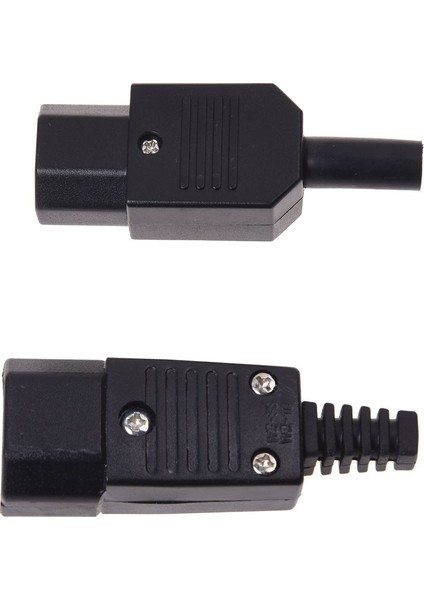 3 Adet 250V 10A Konektör - 2 Adet Iec 320 C14 Fiş To C13 Soket ve 1 Adet IEC-320 C14 (Yurt Dışından) modelleri
