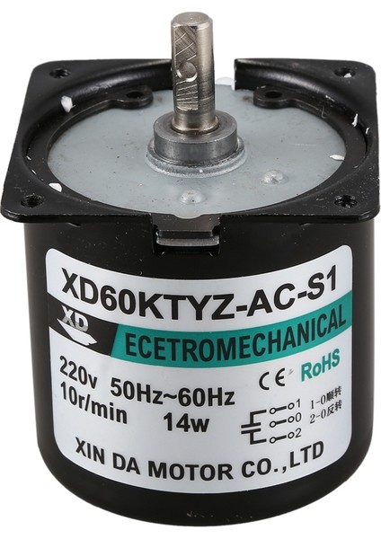60KTYZ Ac Motor 220V 10RPM Kalıcı Manyetik Elektrikli Senkron Motor 14W Kalıcı Mıknatıslı Motor (Yurt Dışından) fiyatları