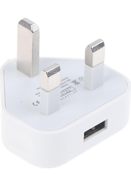 Speedy Fast 1 Bağlantı Noktalı USB Şarj Cihazı 3 Pin Birleşik Krallık Şebeke Fişi Adaptörü Orijinal (Yurt Dışından)