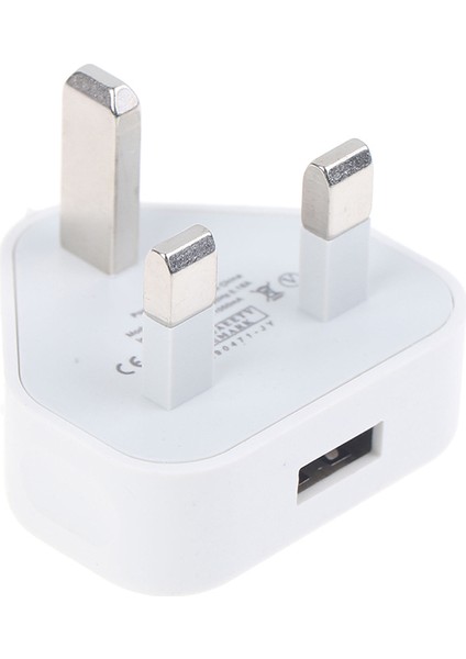 Speedy Fast 1 Bağlantı Noktalı USB Şarj Cihazı 3 Pin Birleşik Krallık Şebeke Fişi Adaptörü Orijinal (Yurt Dışından)