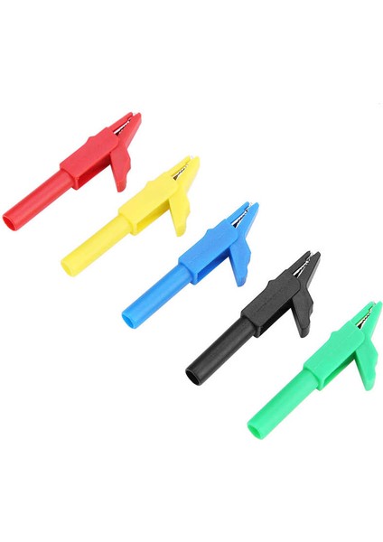 5 Adet 55MM Yalıtımlı Güvenlik 4mm Muz Fiş Testi Timsah Timsah Klipleri (Yurt Dışından) modelleri