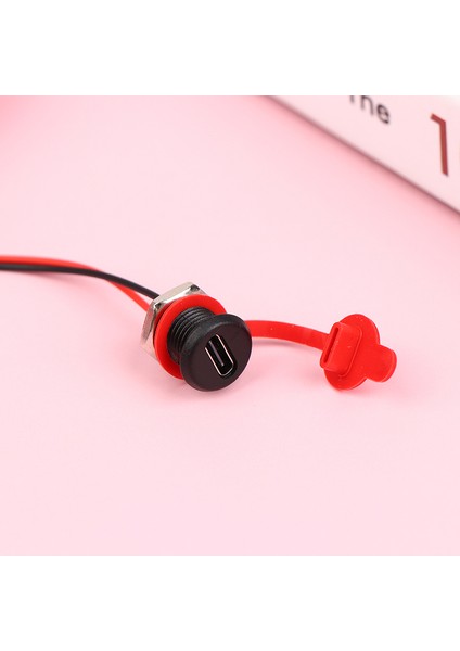 Usb-C 5A Yüksek Akım Şarj Soketi, M11 Somun Geçmeli Kilit Plakalı USB C Type-C Dişi Tip C Su Geçirmez Dişi Konnektör Jakı (Yurt Dışından) fırsatları