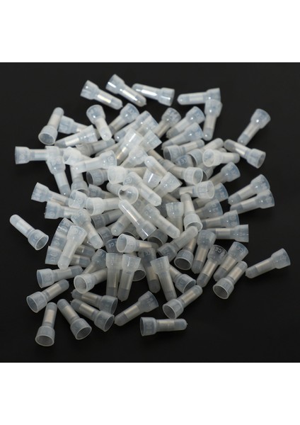 Kapalı Uç KAPAĞI-100 Adet x Kapalı Uçlu Kıvrım Kapakları Ek Ölçer Tel Konnektörleri Terminalleri-Beyaz (Yurt Dışından) indirimleri