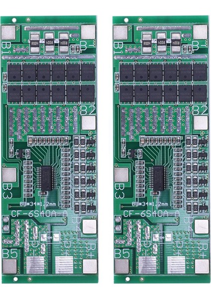 2x 24V 6s 40A 18650 Li-Ion Lityum Koruma Kurulu Güneş Aydınlatma Bms Ebike Scooter Için Dengeli (Yurt Dışından)