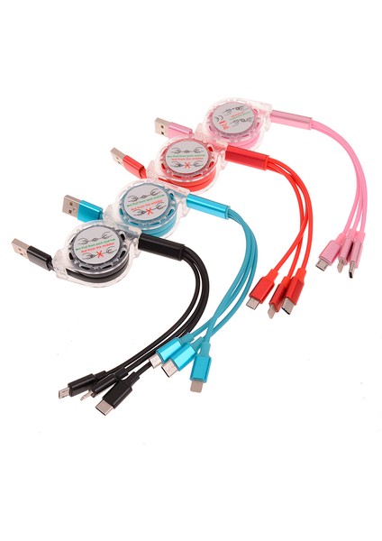 Çoklu USB Şarj Kablosu Mikro USB Tip C Ios Kablosu Çoklu Şarj Kablosu (Yurt Dışından) modelleri