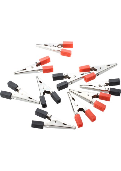 10X Astar Kumaş Timsah Klipsi Test Kurşunu Timsah Klipsi Siyah Kırmızı 1.8 (Yurt Dışından) indirimleri