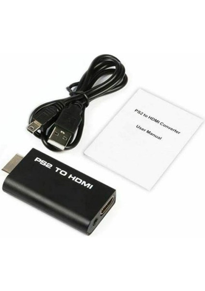 Hdtv Monitör Abd Için 3,5 mm Ses Çıkışlı Ps2'den HDMI Video Dönüştürücü Adaptöre (Yurt Dışından)