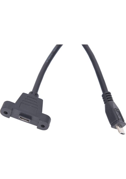 Mikro USB 2.0 Erkek - Dişi Konnektör Panel Montaj Delikli Adaptör Kablosu (Yurt Dışından)