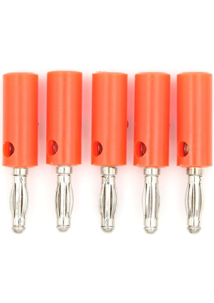 Adet Hoparlör Vidası Muz Gümüş Plaka Fiş Konnektörleri 4mm Siyah Kırmızı Renk (Yurt Dışından)