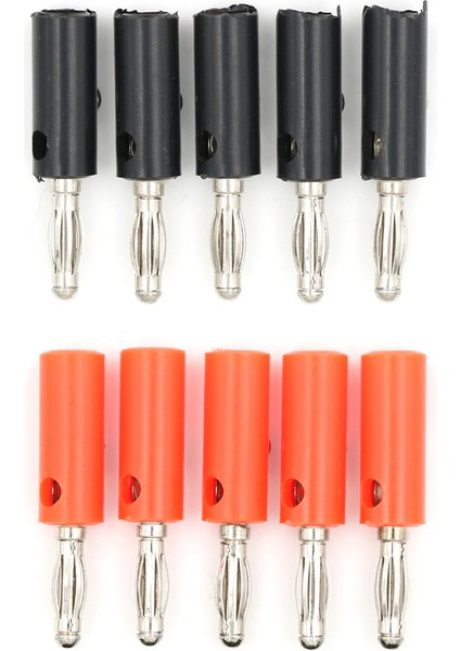 Adet Hoparlör Vidası Muz Gümüş Plaka Fiş Konnektörleri 4mm Siyah Kırmızı Renk (Yurt Dışından) modelleri