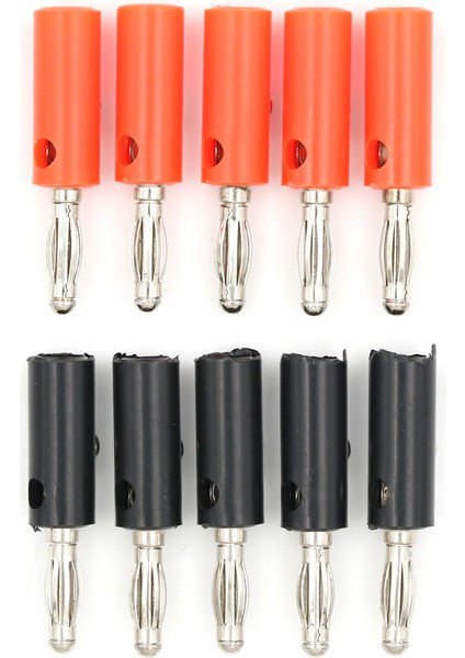 Adet Hoparlör Vidası Muz Gümüş Plaka Fiş Konnektörleri 4mm Siyah Kırmızı Renk (Yurt Dışından) fırsatları