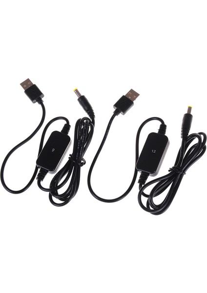 Dc-Dc Dönüştürücü Kablo USB Konektörü 5V - 9V/12V Jack 5.5*2.1mm Yükseltme Kablosu Karşılaşması (Yurt Dışından) fırsatları