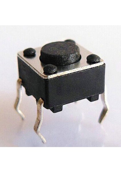 10 Adet Dokunsal Anahtar Dokunmatik Basma Düğmesi Anahtar Inceliğini Ocak 6X6X4.3MM 4-Pin Dıp Jing (Yurt Dışından)
