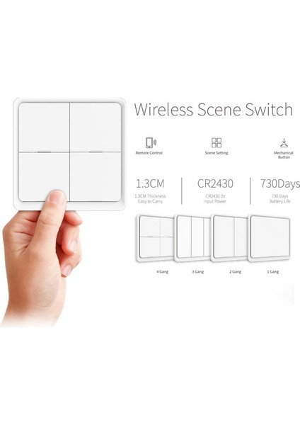 Zigbee Ağ Geçidi App Kontrolü ile Akıllı Ev Telsiz Akıllı Tuya 4 Yollu Panel Sahne Düğmesi Anahtarı Kullanılan (Yurt Dışından) indirimleri