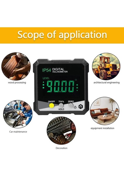 Hassas LCD Dijital Iletki Inklinometre Manyetik Açı Ölçer Ölçer Elektronik Seviye Kutusu (Yurt Dışından) modelleri