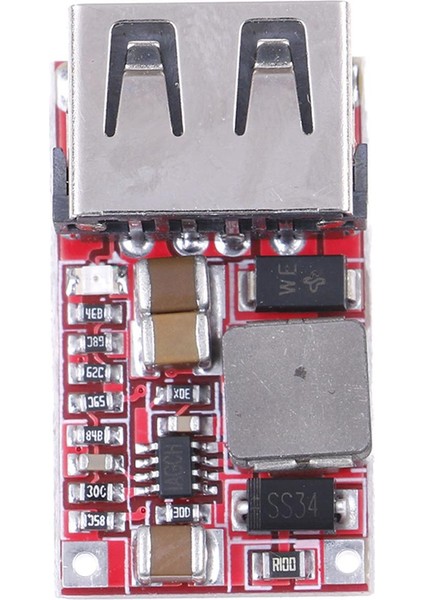 Dc 6-24V 12V/24V Ila 5V 3A USB Çıkışlı Şarj Cihazı Adım Aşağı Güç Modülü Mini Modül (Yurt Dışından)