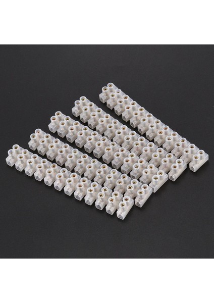 Adet X3-0512 400V 6A 12 Pozisyon 2 Sıralı Plastik Vidalı Terminal Bloğu (Yurt Dışından)