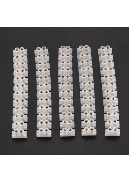 Adet X3-0512 400V 6A 12 Pozisyon 2 Sıralı Plastik Vidalı Terminal Bloğu (Yurt Dışından) modelleri