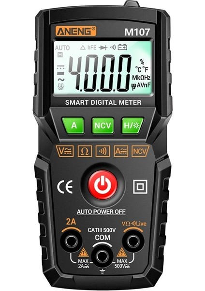 M107 Dijital Akıllı Multimetre Transistör Test Cihazı 4000 Sayım Otomatik Ac/dc Akım ve Gerilim Test Cihazı (Yurt Dışından) fırsatları