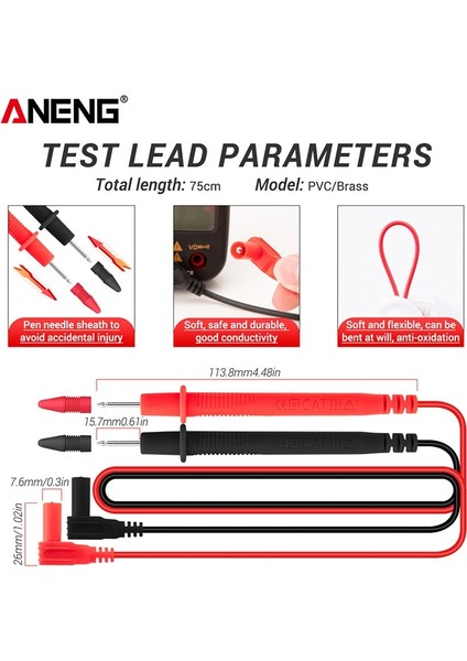 Aneng Dijital Pens Metre MT88A Dc/ac Gerilim 1999 Sayım Multimetre Ncv Testi Arka Işık (Yurt Dışından) fırsatları