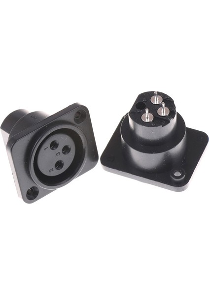 Adet Xlr Dişi Jack 3 Pin 3 Kutuplu Panel Montajlı Şasi Soket Konnektör (Yurt Dışından) fiyatları