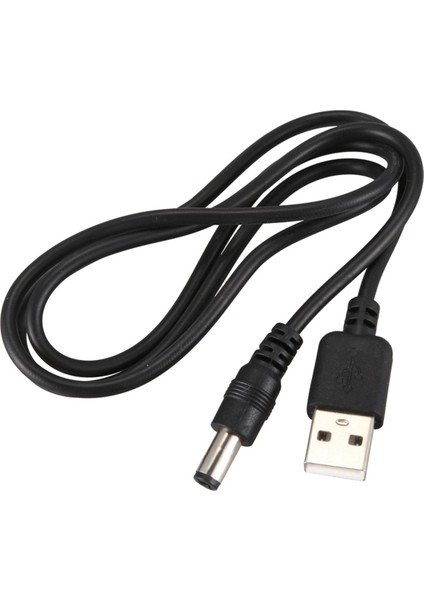 USB Kablosu 5,5mm / 2,1mm 5V Dc Jak Kablosu (Siyah, 75CM) (Yurt Dışından)