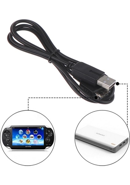 1.2 M USB Şarj Aleti Kablosu Psv Oyun Kablosu Için Ps Vita Için Veri Aktarımı (Yurt Dışından)