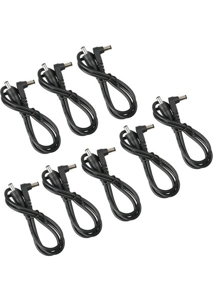 Adet Dc Kablo Gitar Efekt Pedalı Yama Elektrik Kablosu/kablosu 60 cm Siyah Boyut 2.1 mm (Yurt Dışından)