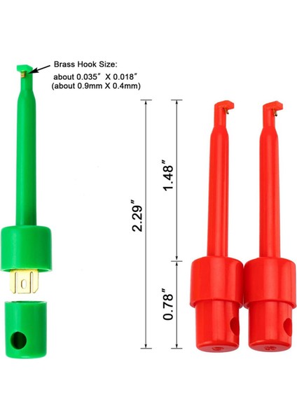 30 Adet Ölçüm Kelepçesi, Test Ipuçları, Multimetre Tel Kurşun Test Klipsi, Elektronik Mini Test Probu Seti, Test Cihazı Kapmak (Yurt Dışından)